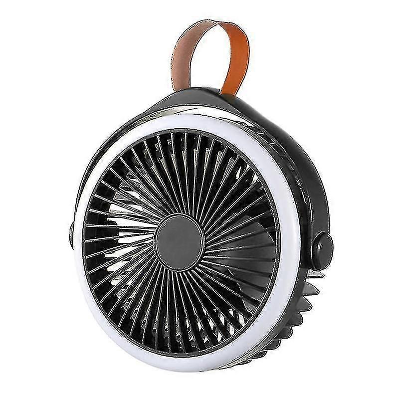 2400mah مروحة التخييم القابلة للشحن مع هوك + فانوس مروحة السقف لغرفة النوم