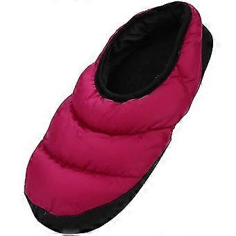 Unisex Soft Down Hausschuhe Thermo-Daunen-Baumwolle Hausschuhe Low-Top Winter Indoor Schuhe Anti-Rutsch Daunen gefüllt Home Boden Hausschuhe Frauen Männer Warm Cozy Hou