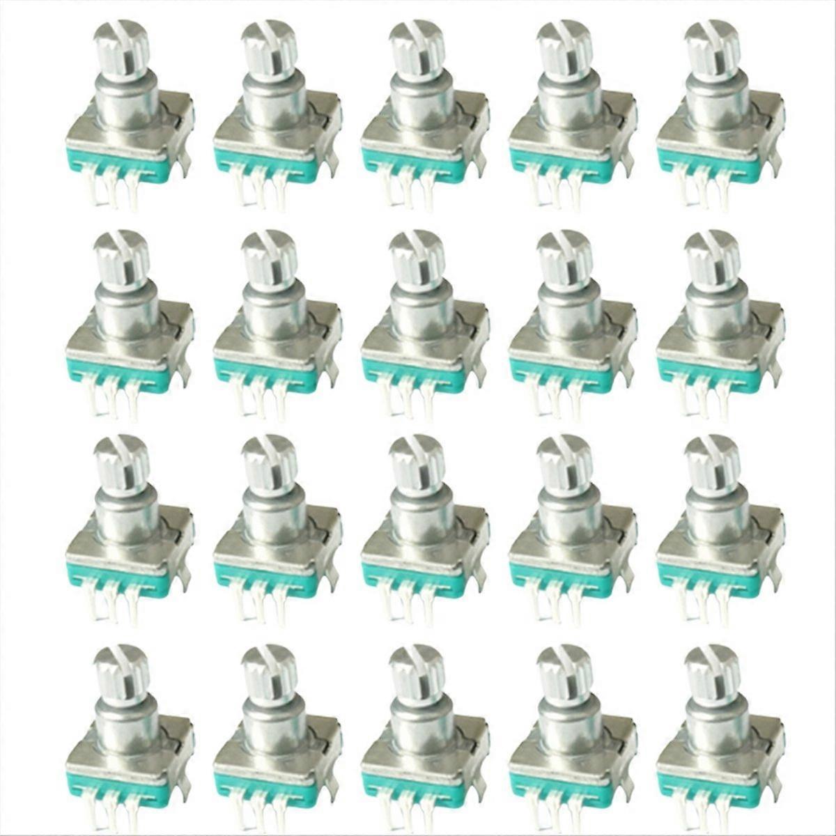 360 Degree Rotary Encoder EC11 with Push Button 5Pin 20 Positions 20 Pulse Code Switch Handle 20MM D