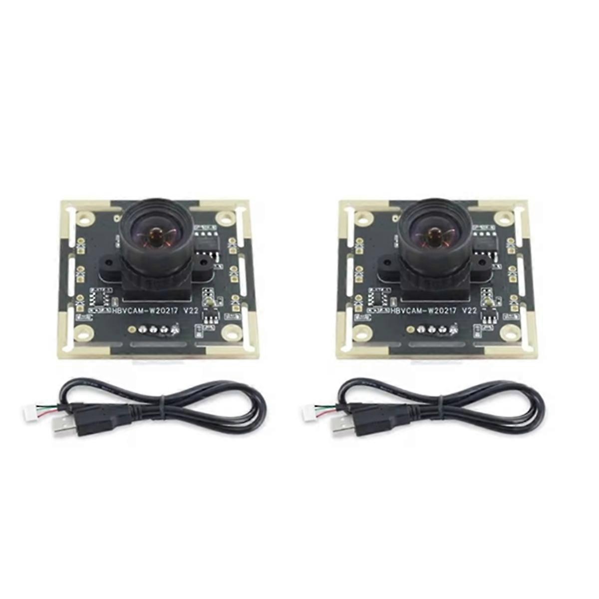 2Pcs Camera Module 100 Degree OV9732 2M Cable 1280x720 30fps , for DIY Autodarts.Io , USB Drive Free