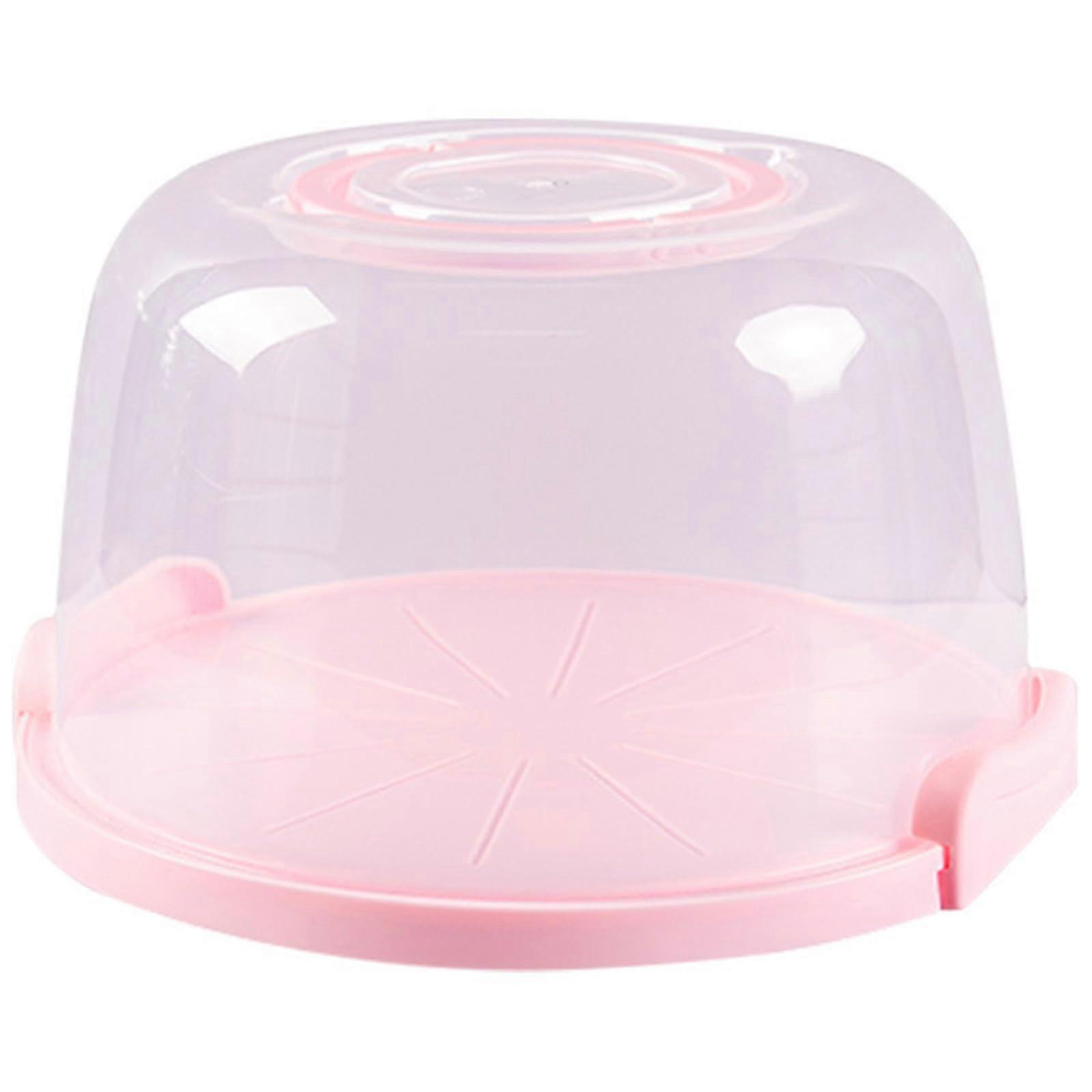 Clear Cake Storage Box with Secure Lid, Transparent Dessert Container for Kitchen Countertops, Dustproof Baking Organizer