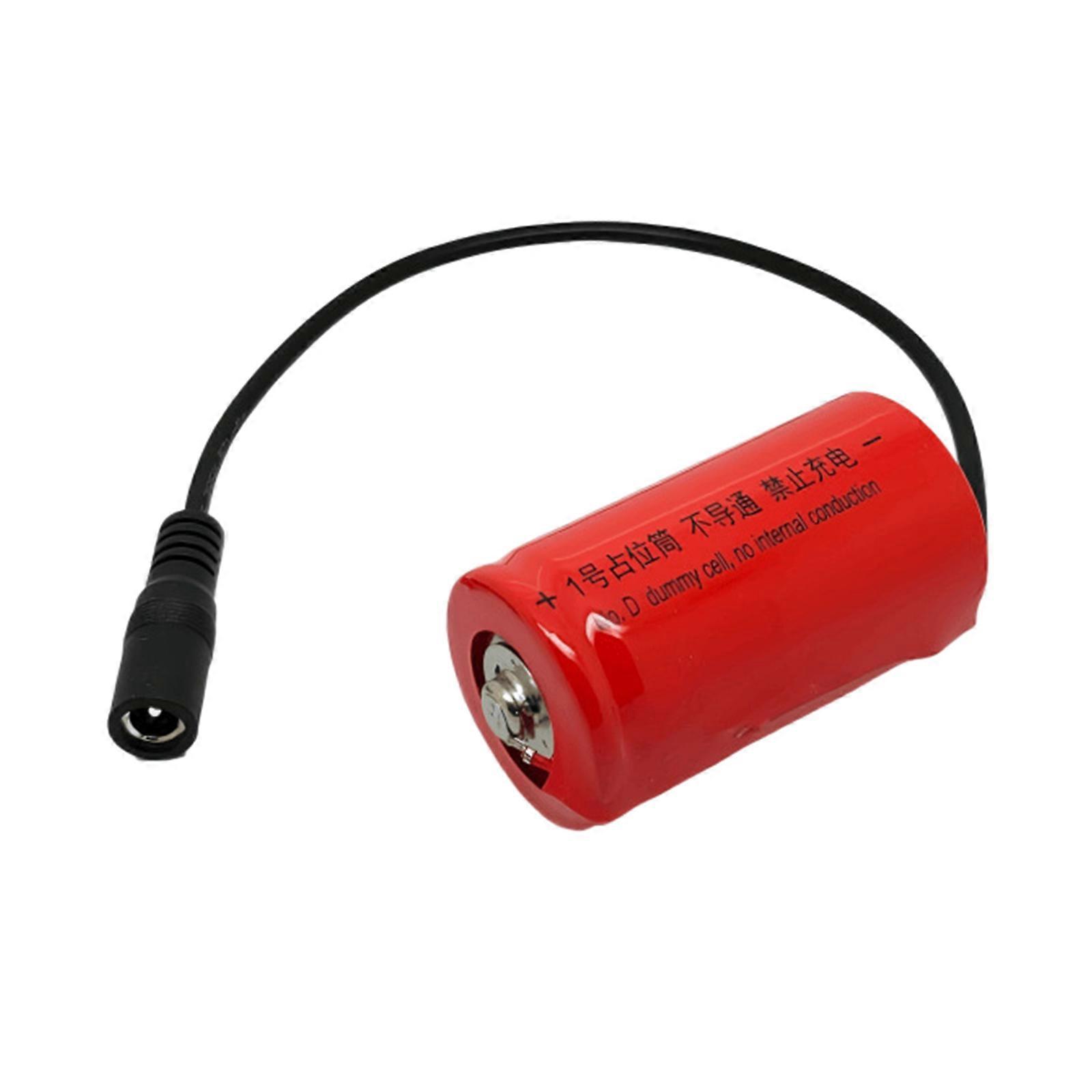 High Current DC5.5x2.1mm Connector Dummy Cell Welded Placeholder Tube Not Conductive Secure Connection Solution  red
