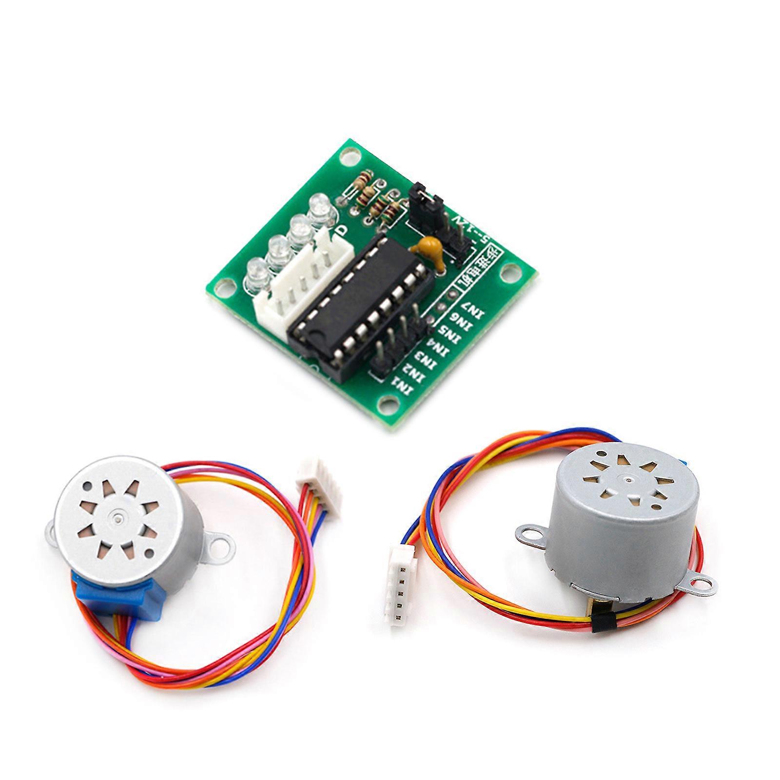 Versatile ULN2003 Motor Combo Compact & Durable 28BYJ 48 Motor with Driver Board Suitable for Fan Heater Lighting & More Multicolor