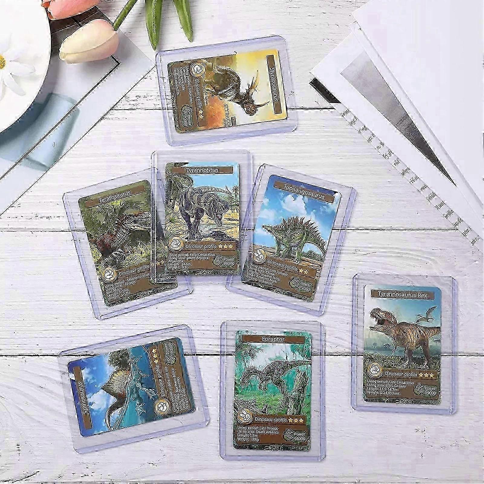 100pcs Regular Top Loaders Transparent Card Sleeves Collectible Card Top Loaders Protective Photocards