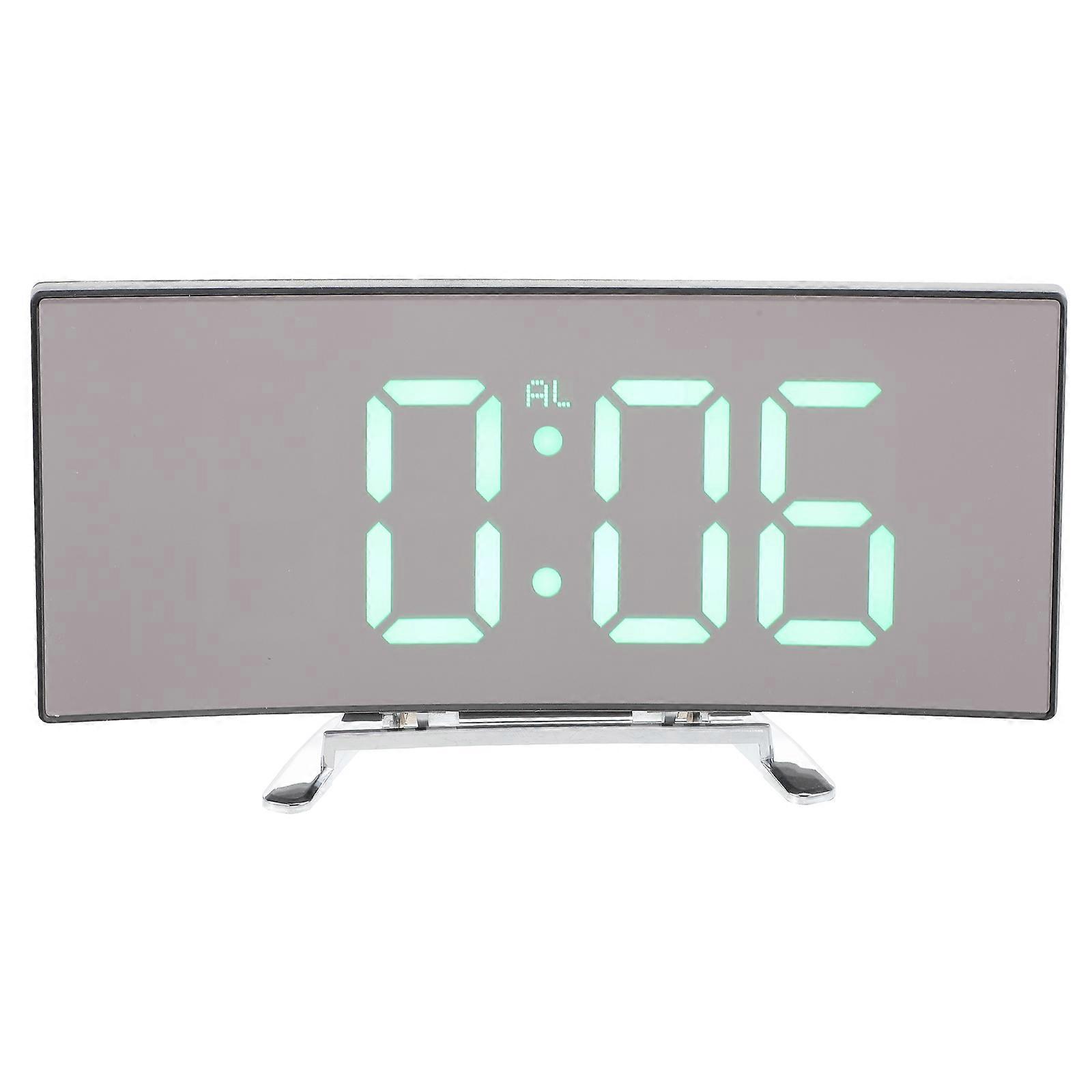Clocks Alarm LED Curved Screen Electronic Table Big Plastic