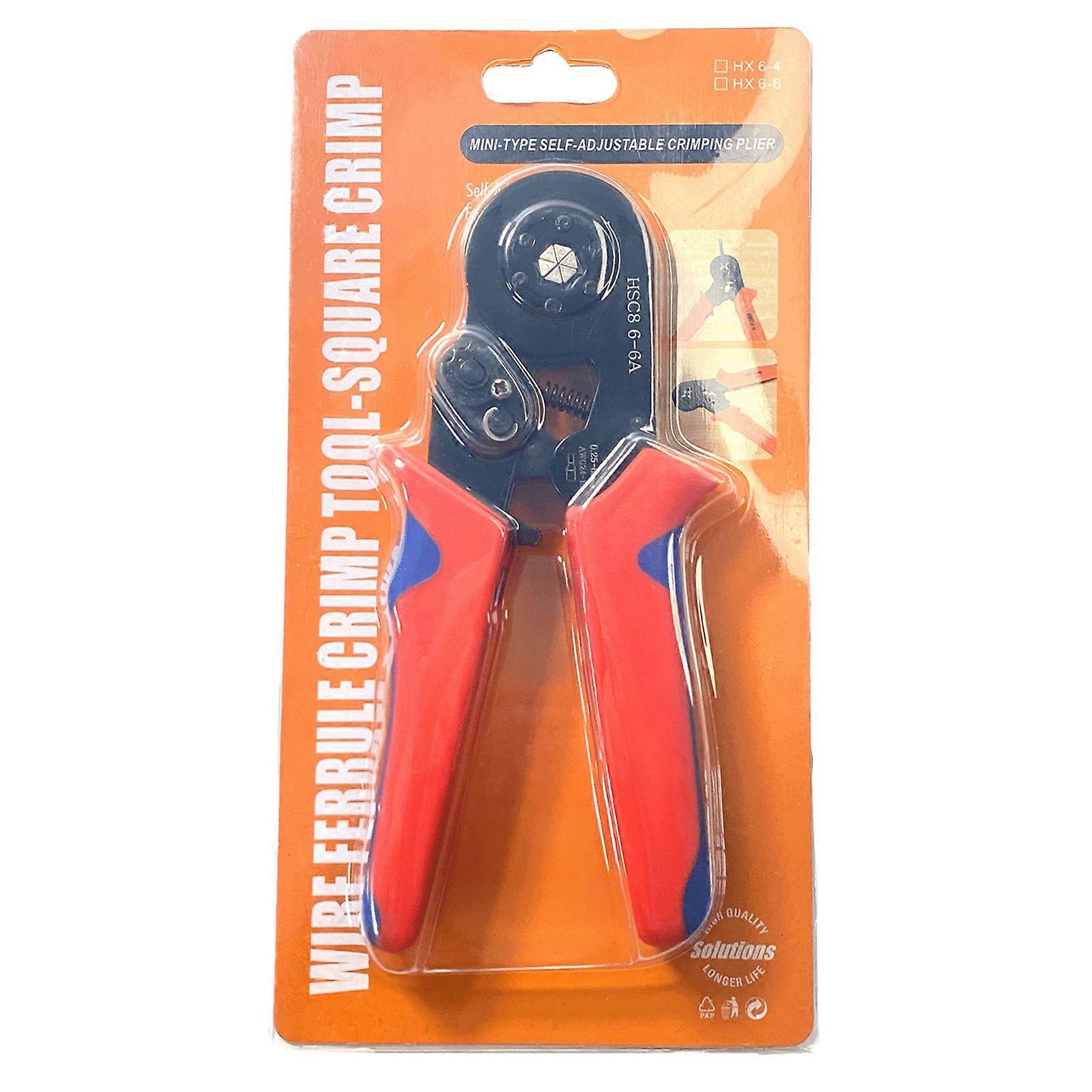 Permanent 6A Wire Command Crimper With Ergonomic Grip For Professional Electrical Installations Multicolor