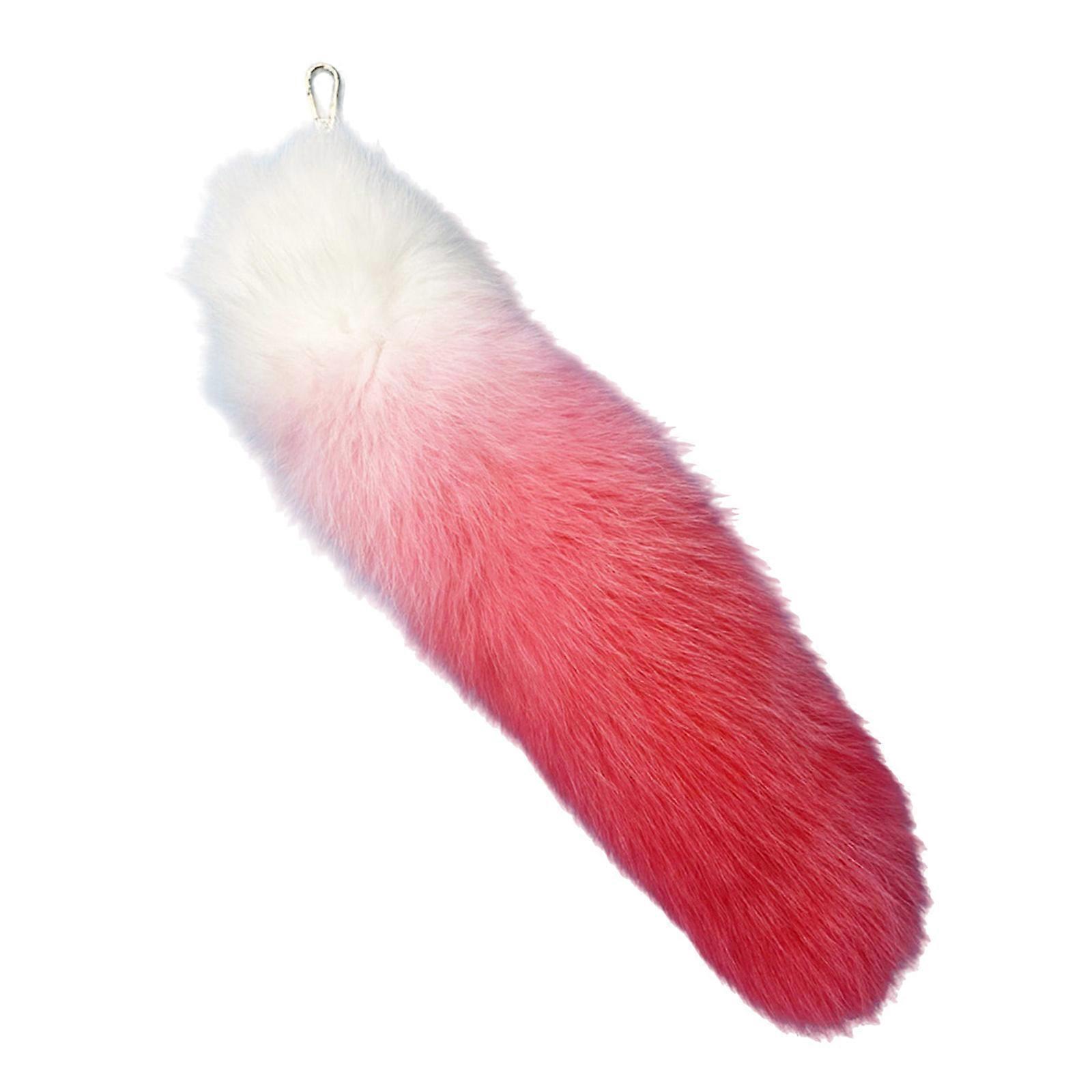 Multipurpose Foxes Tail Keyring Versatile Car Pendant Keychain Charm or Purse Pendant in Assorted Color Stylish Outfits  Red