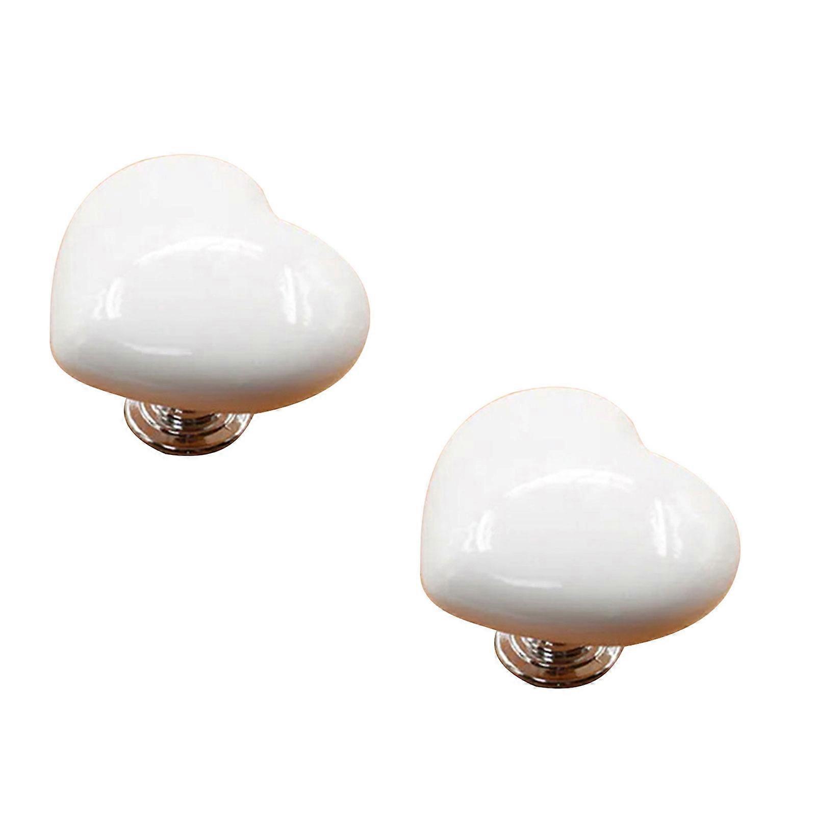 Cute Heart shaped Toilet Press Button Water Press Flush Button A Fun and Functional Addition to Your Bathroom Decor  White 2pcs