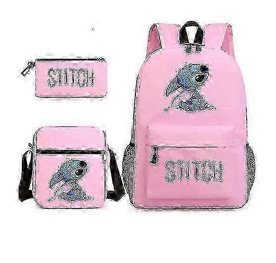 w Stitch Backpack Ensemble trois pièces School Bag