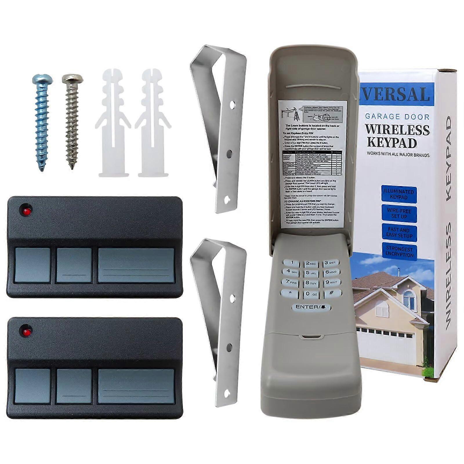 Garage Door Opener Keypad Remote Compatible with Green Learn 1100 to 8700 Series