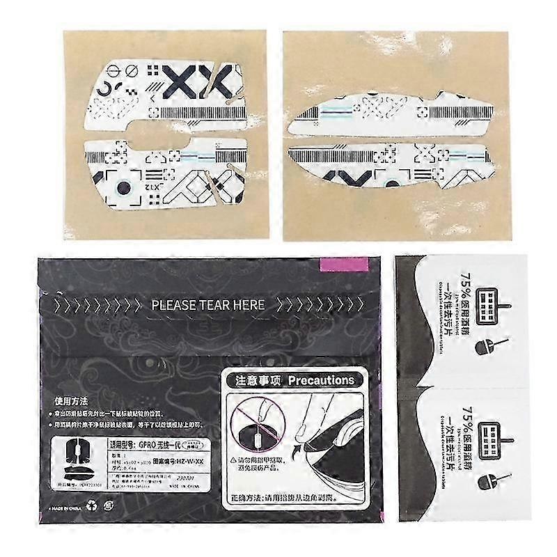 Handmade Non Slip Sweat Resistant Mouse Skin Skates for G Pro Wireless Mouse Self Adhesive Design Anti-Slip Grip Tape