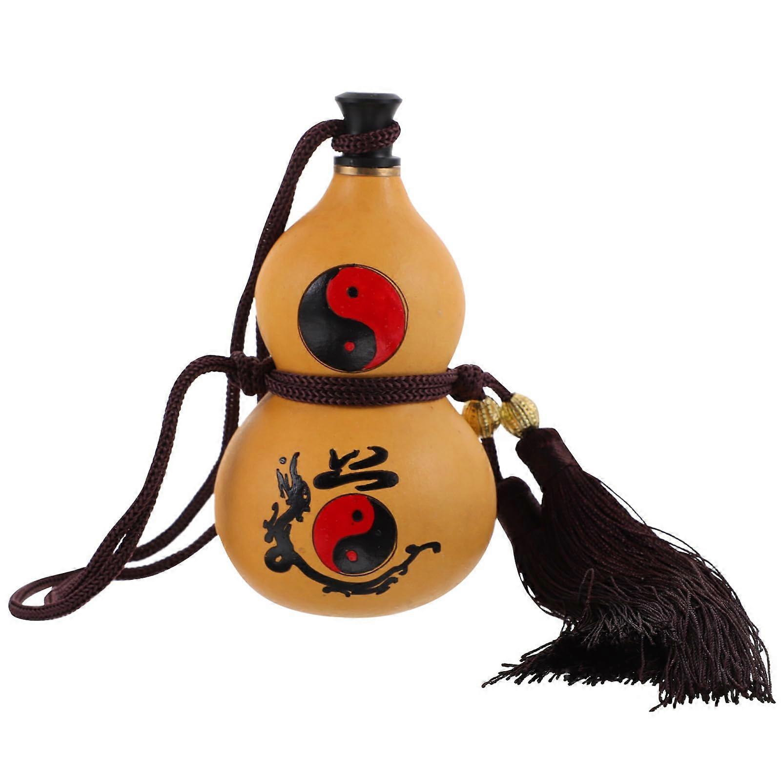 Wine Gourd Pendant Bottle Decoration for Home Bar Display, Empty Assorted Colors 0 oz