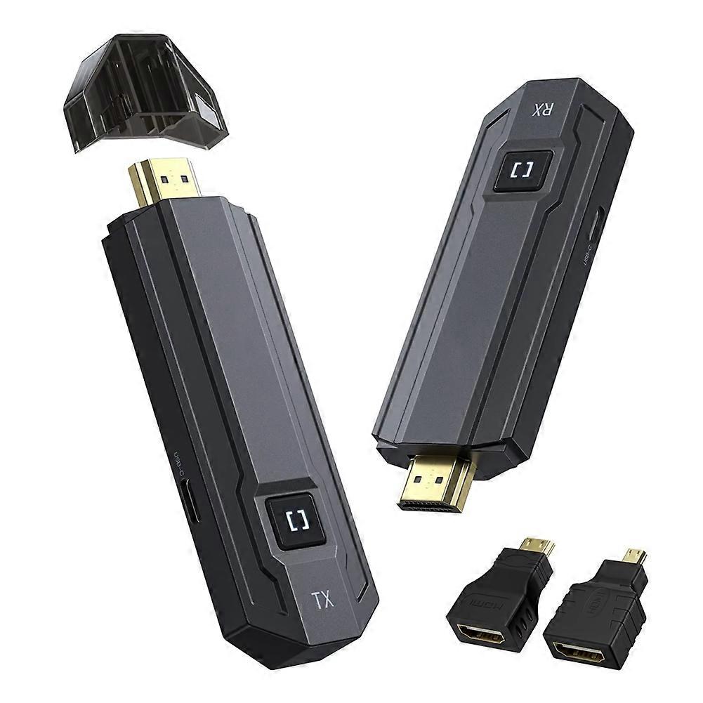 HDMI-Compatible Wireless Transmitter and Receiver 1080P Meeting Transmitter Audio for Laptop TV Projector Monitor Camera