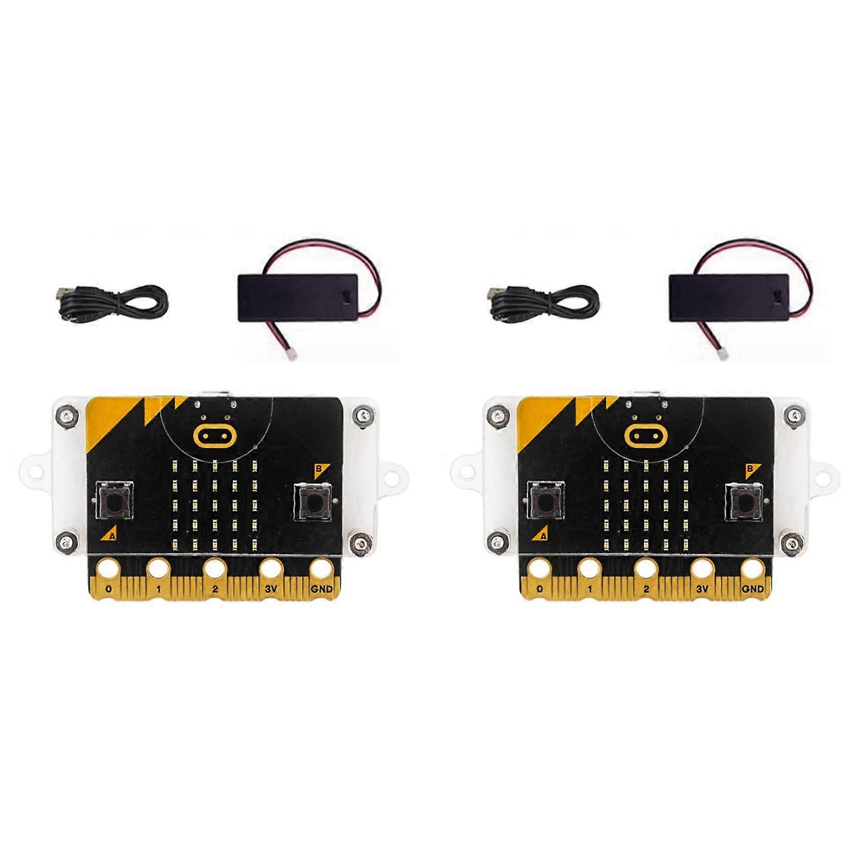 2X Bbc Microbit V2.0 Motherboard an Introduction to Graphical Programming in Python Programmable Development Board A