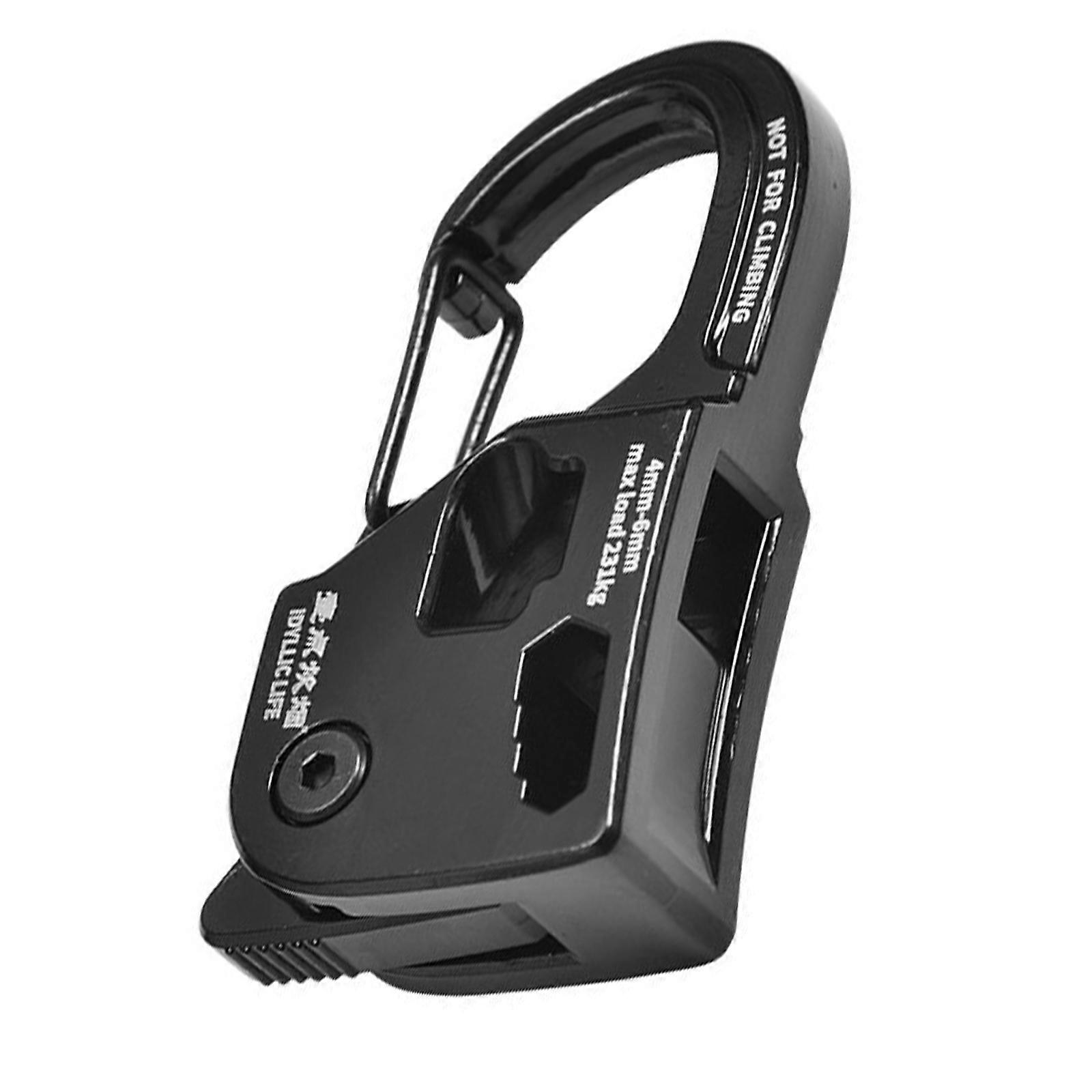 Immediate Arrange Aluminum Mixture Rope Tensioner Identity Adjusting Clip For Hassle Complimentary Camping In Strong Terrain Multicolor