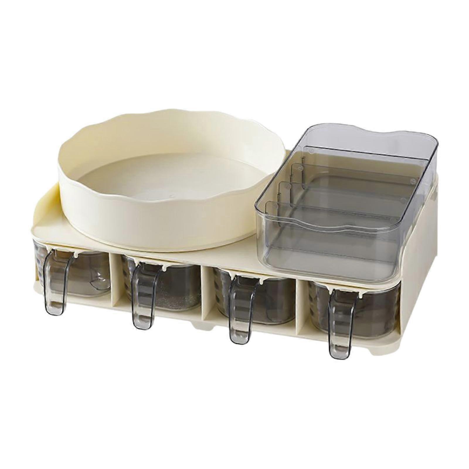 Spice Rack Organizer with Jars 360° Rotating Large Capacity Kitchen Countertop Storage Set