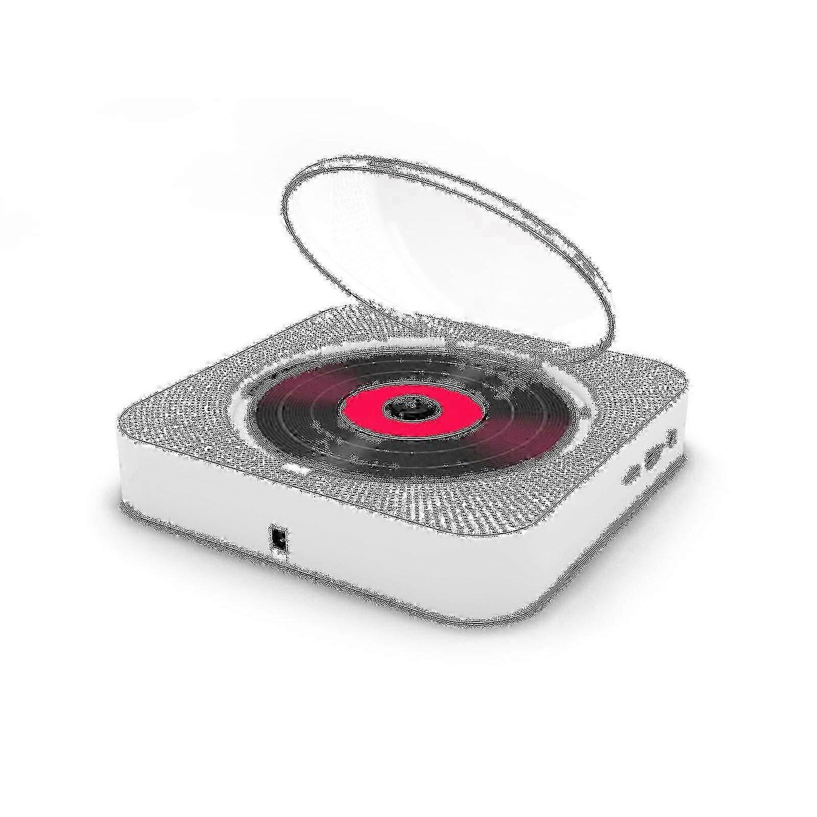 Portable Cd Player Bluetooth Speaker Stereo Cd Players Led Screen Wall Mountable Cd Music Player With Ir Remote Control Fm Radio_cp