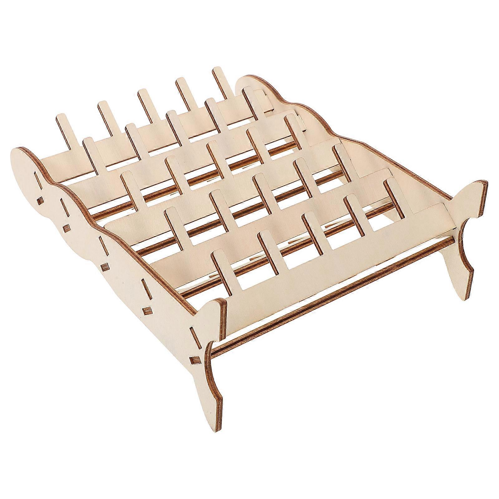 Thread Organizer Thread Storage for Storage Use Wooden Holder