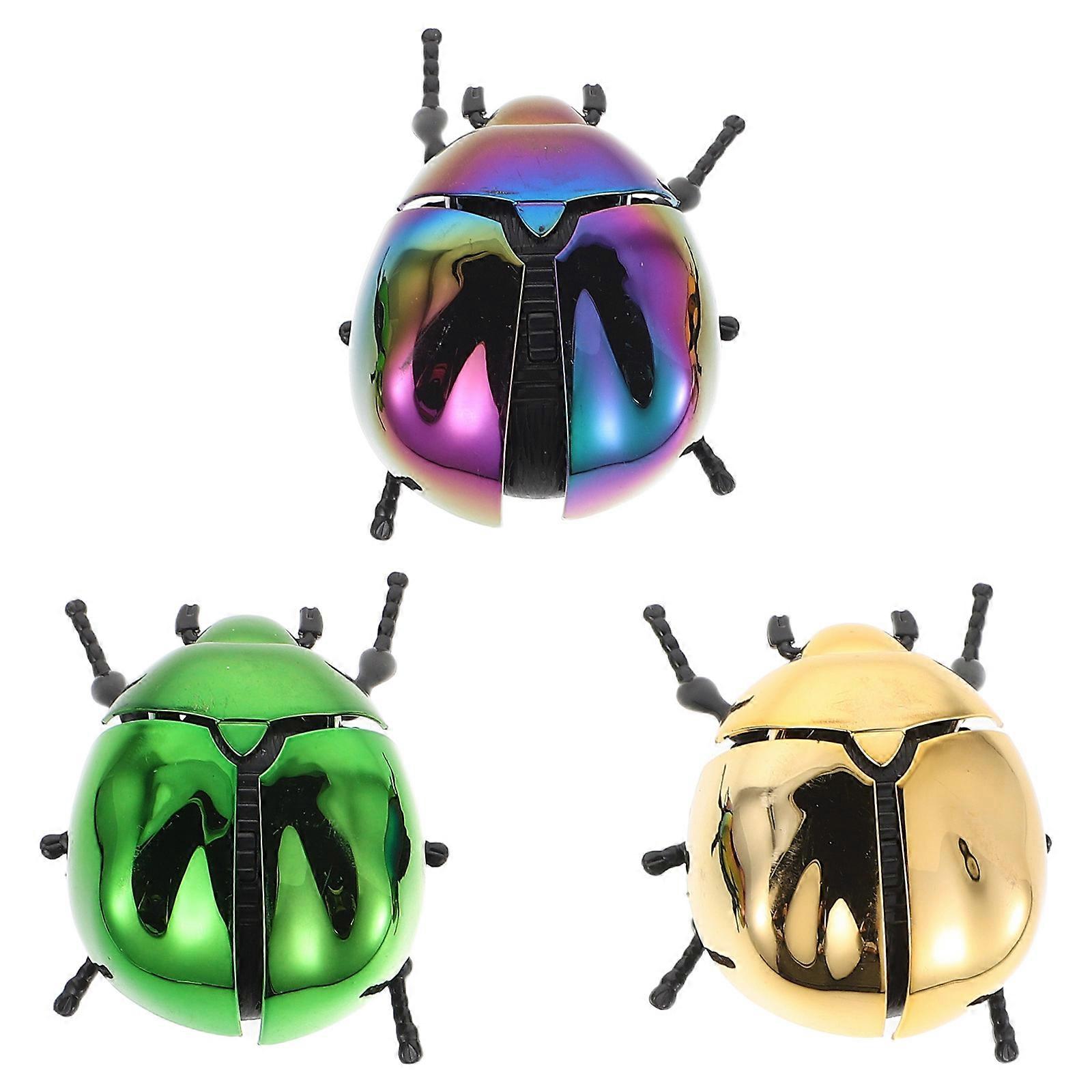 Realistic Beetle Toy with Interactive Head and Tail Movement 3Pcs Set