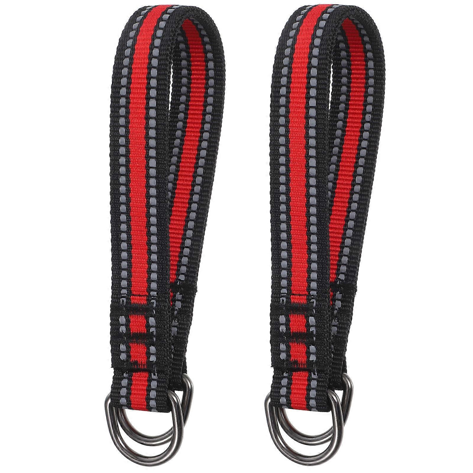 Hammock Straps Red Polyester Heavy-Duty Safety Straps for Swing Sets 4Pcs