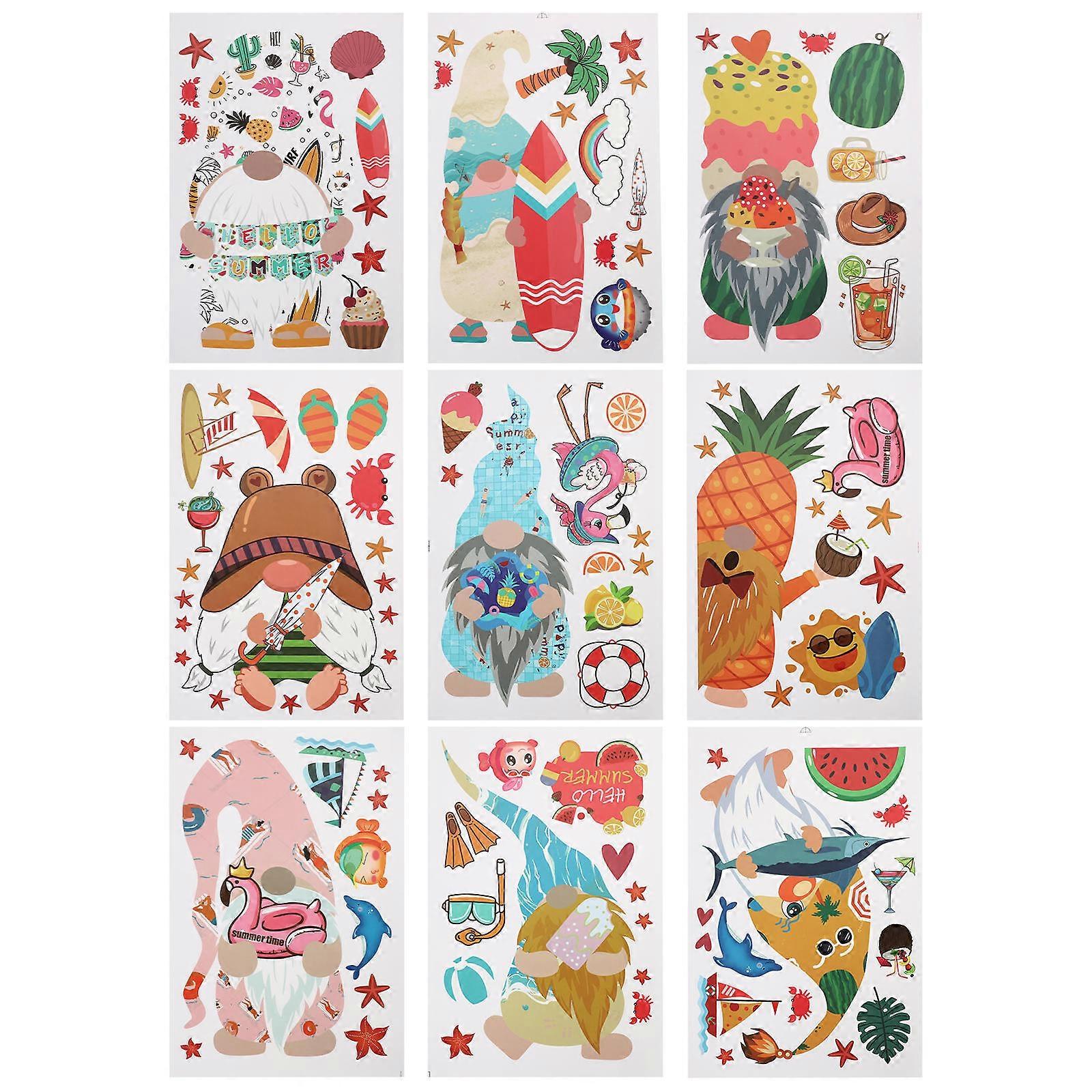 Decorative Stickers Party Theme Faceless Dwarf for 27Pcs Collection