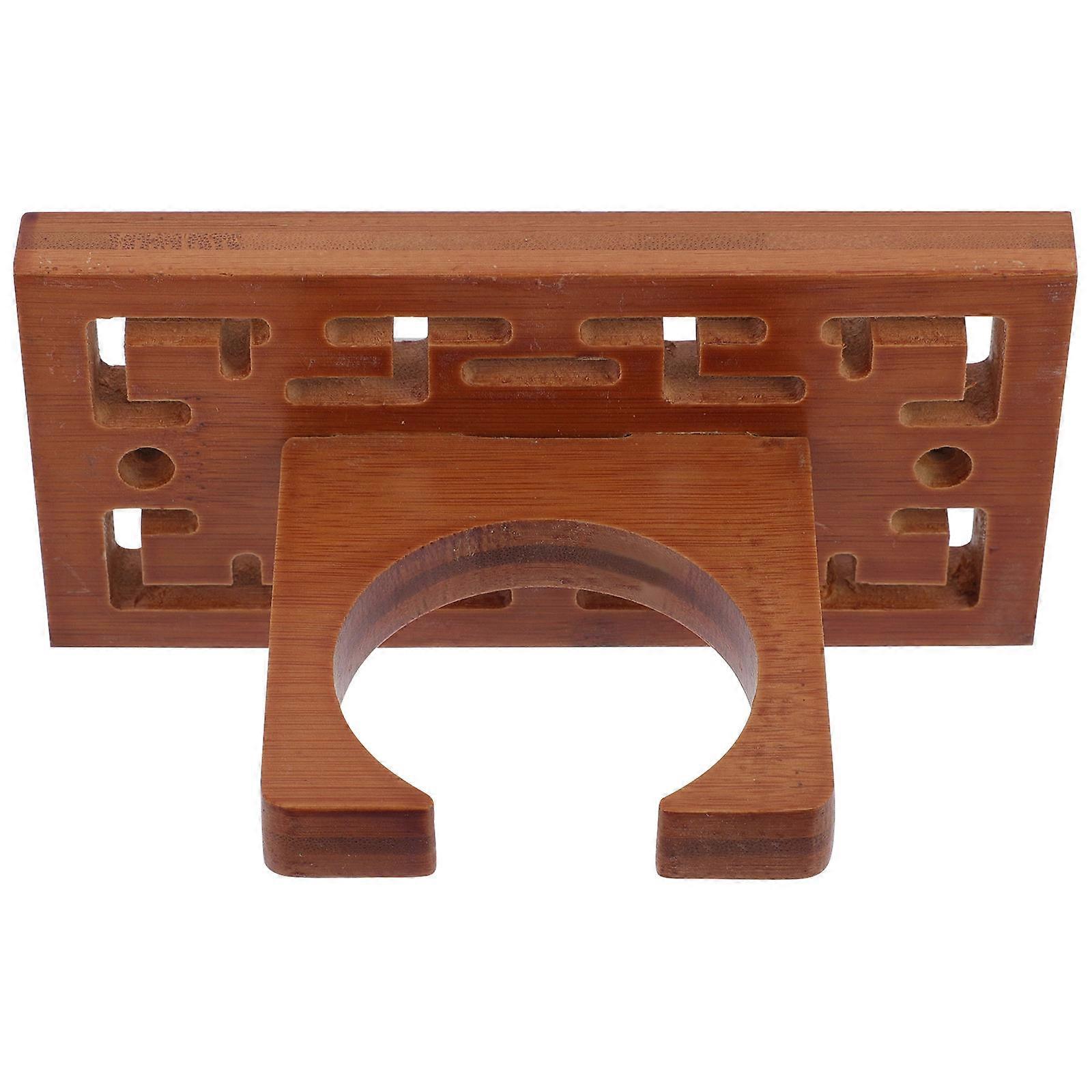 Wooden Instrument Hook Brown Wall-Mounted 4Sets for Home Display