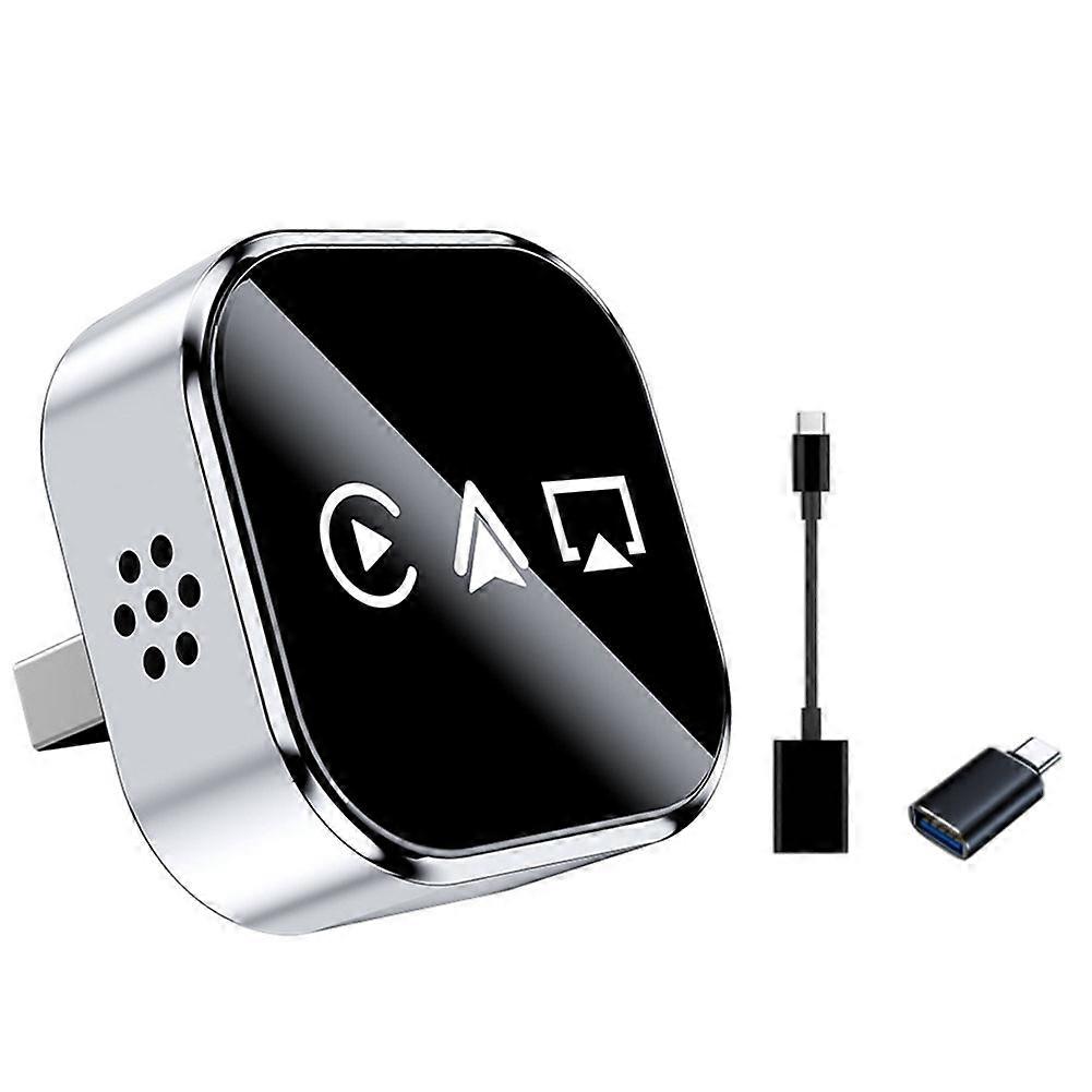Wireless Carplay Adapter 3in1 Airplay Carplay Android Auto Smart AI Box USB Dongle Plug Play Wired Carplay to Wireless B