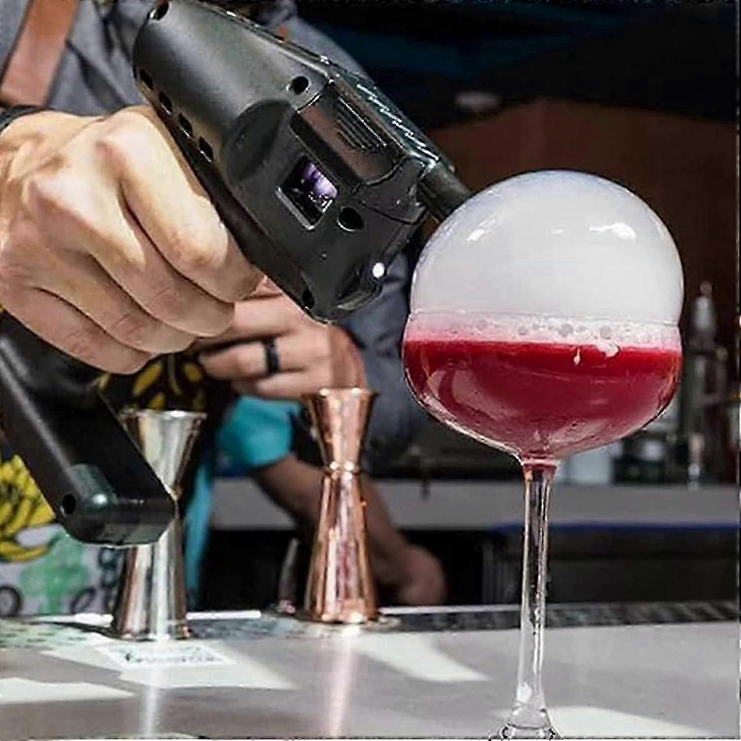 مدخن الطعام بندقية التدخين ، طقم مدخن كوكتيل ، نكهة الناسف الدخان Infuser بندقية فقاعة الدخان البارد للدخان الأنيق ، الكوكتيلات المملوءة ، النبيذ ، الجبن ، اللحوم