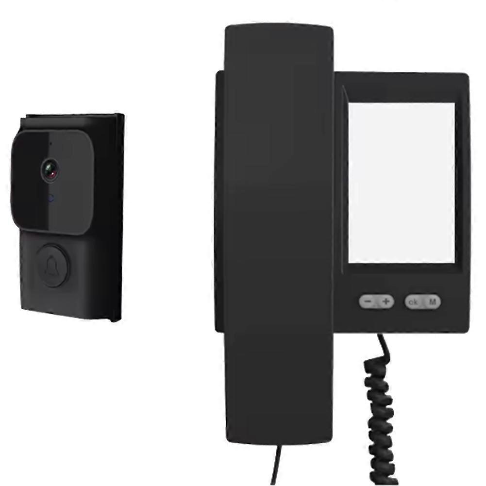 Infrared Night Vision Doorbell 3.5-Inch IPS Screen Dialogue Door Camera Full Viewing Angle Wireless Intercom