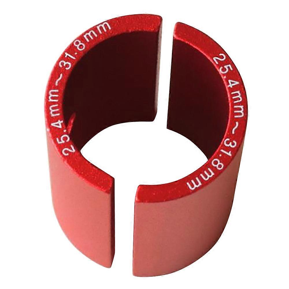 MTB Bike Handlebar Bar Shim Spacer Stem Reducer Size Reducing Bushing Sleeve 25.4mm to 31.8mm Bar Bore Adapter Red