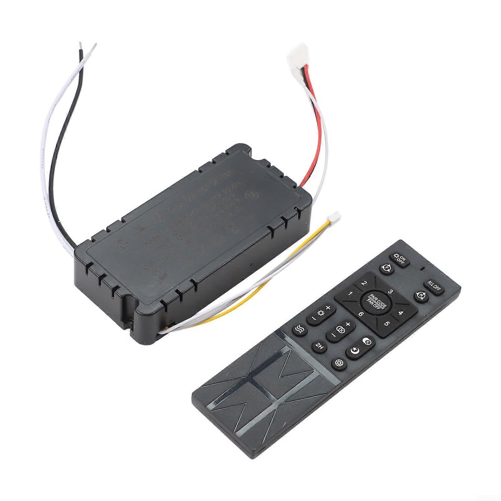 Ceiling Fan Remote Control Kit with 6 Speeds Wireless Light Dimming for Bedroom Fans