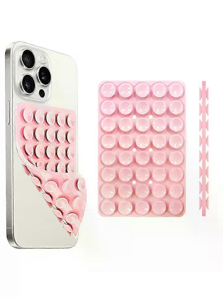 Suction Cup Phone Holder Case Mount Double-Sided Silicon Sticky Phone Stand Universal Android Selfies Hands-Free Strong Grip