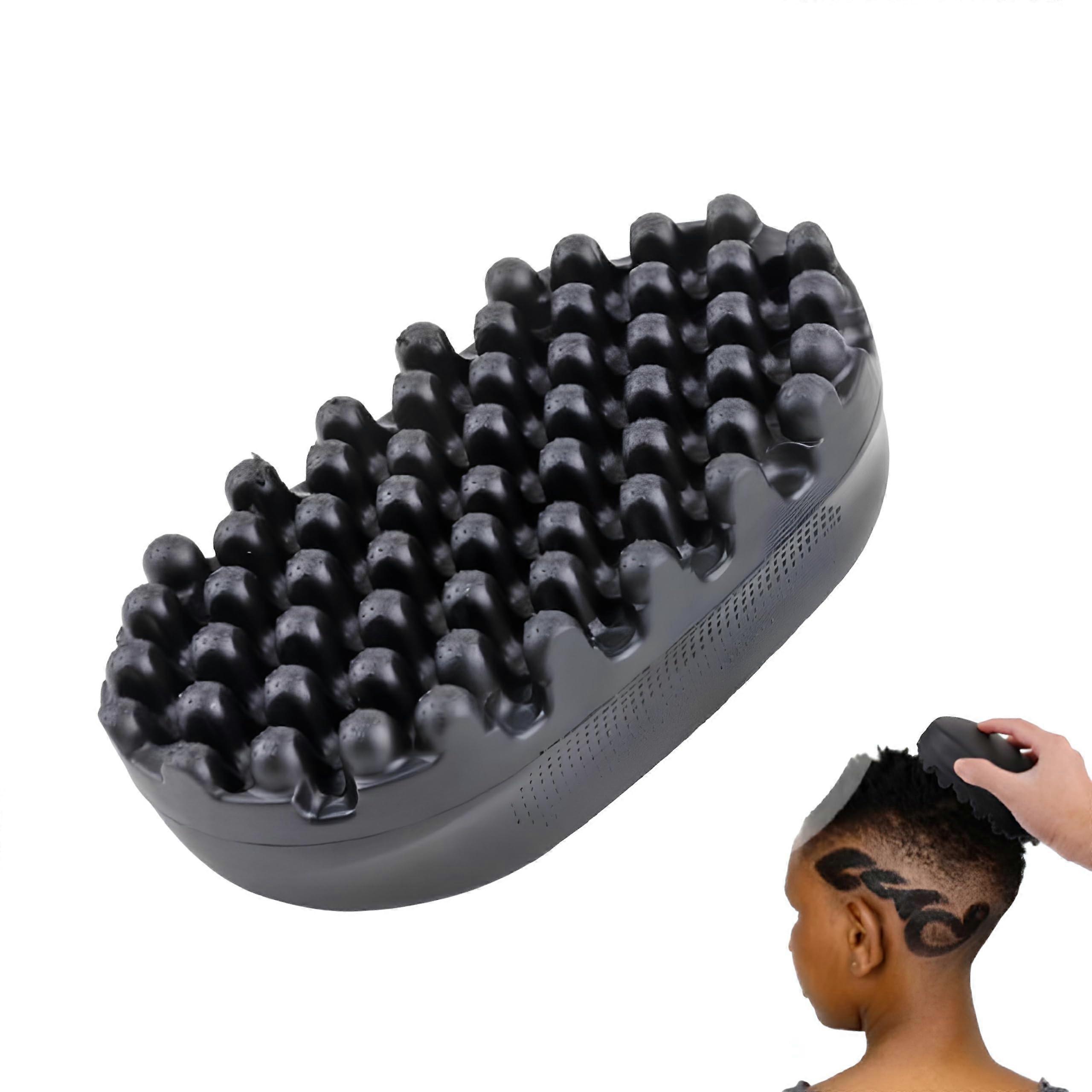 Afro Curl Brush Twist Comb for Dreadlocks with Ergonomic Rubber Grip, Washable Styling Tool