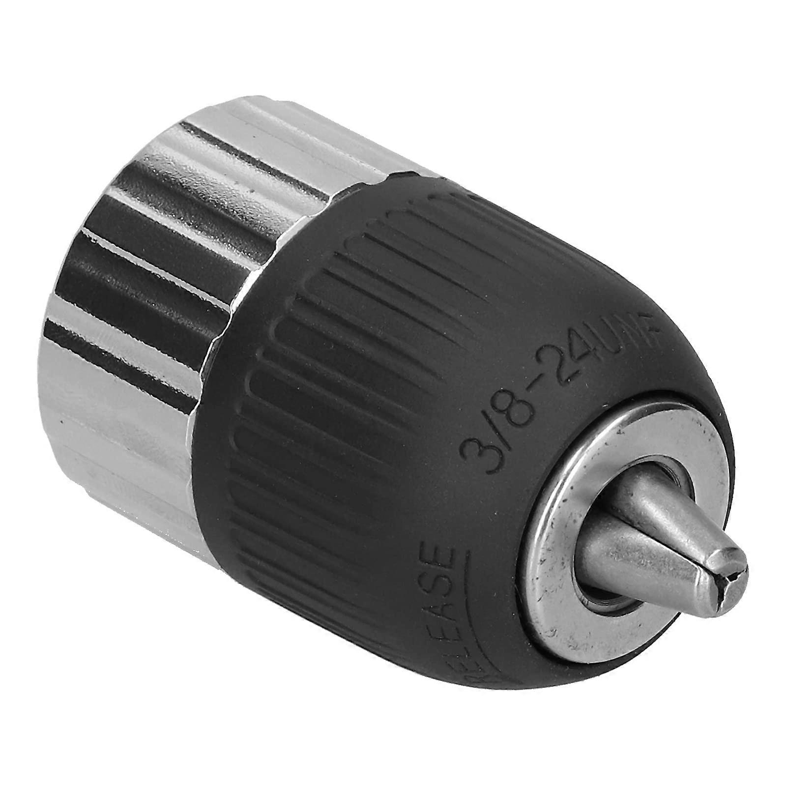 Keyless Drill Chuck 3/824 UNF for 213mm Bits, ShockProtected, OneHand Bit Change