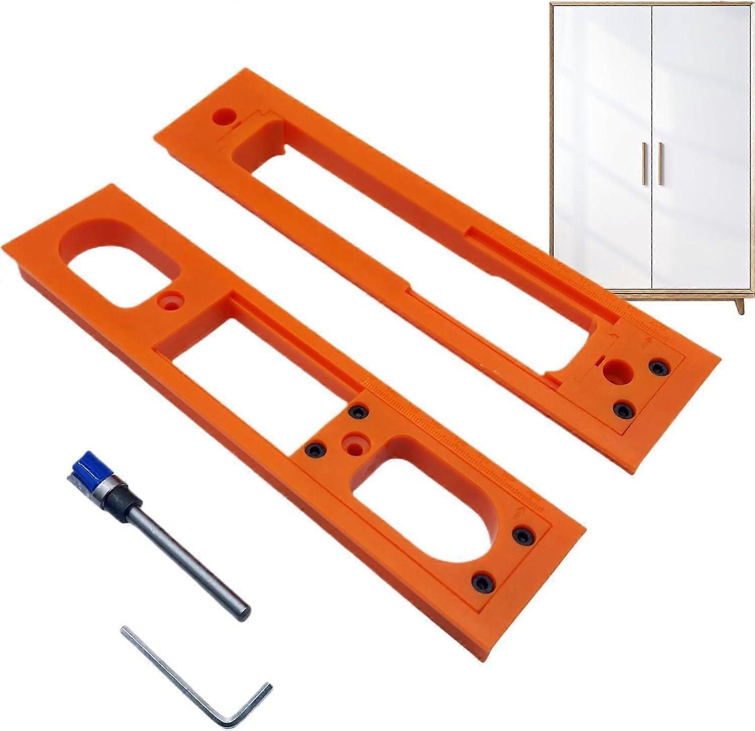 Adjustable Door Hinge Jig Template Kit for Precise Wooden Door Installation 35 Inch Hinges