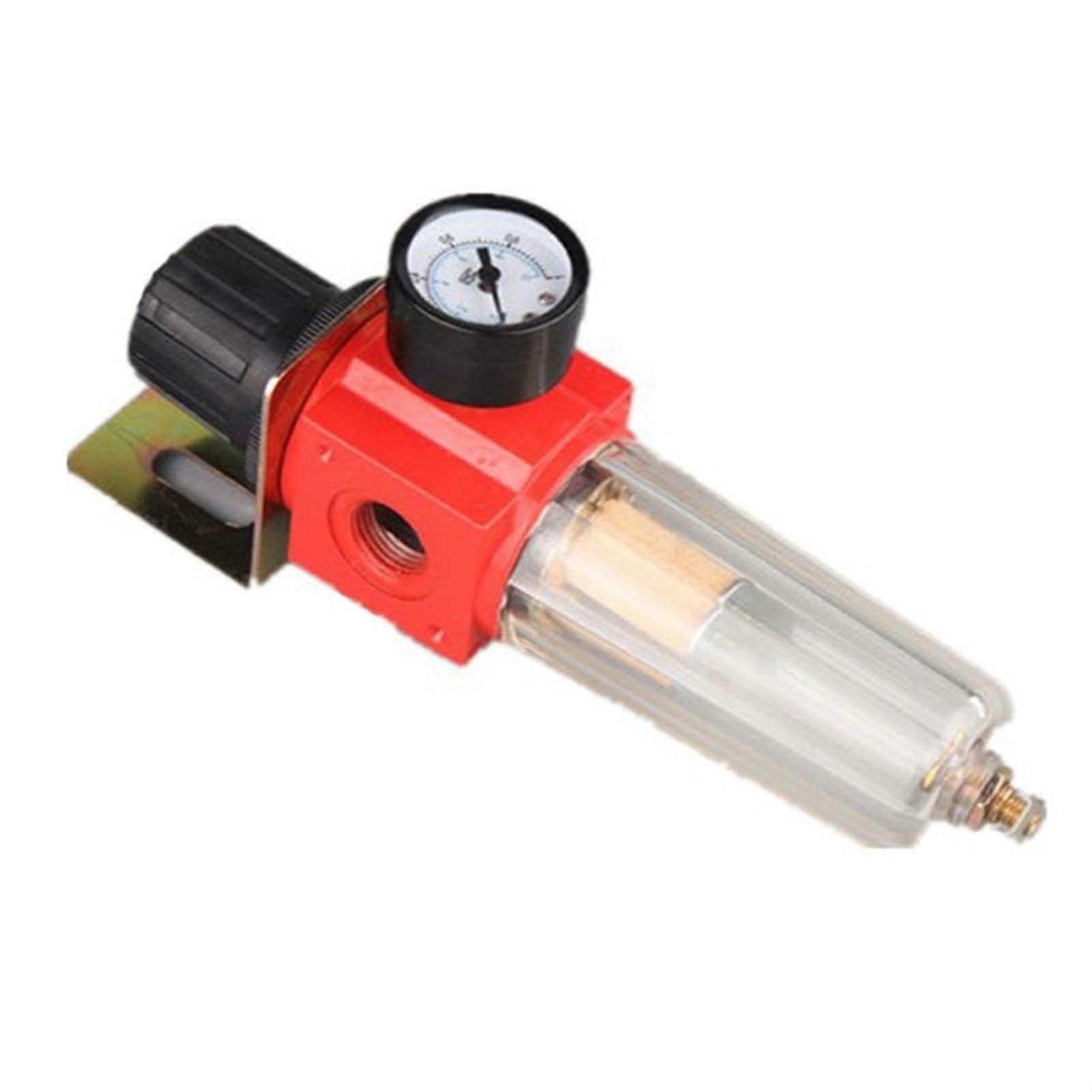 1 Inch Thread Air Filter Regulator for Pneumatic Air Compressor, OilWater Separator with Bracket