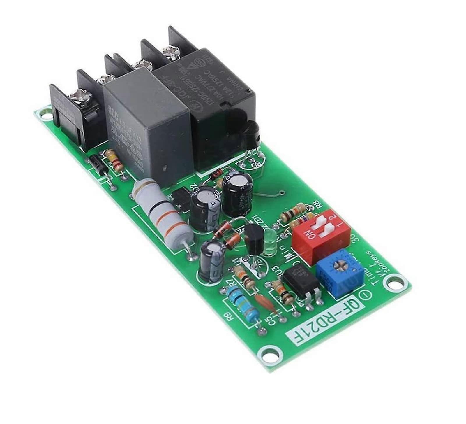 AC 100V220V Adjustable Timer Relay Module Turn Off Delay Switch for Exhaust Fan Energy Saving