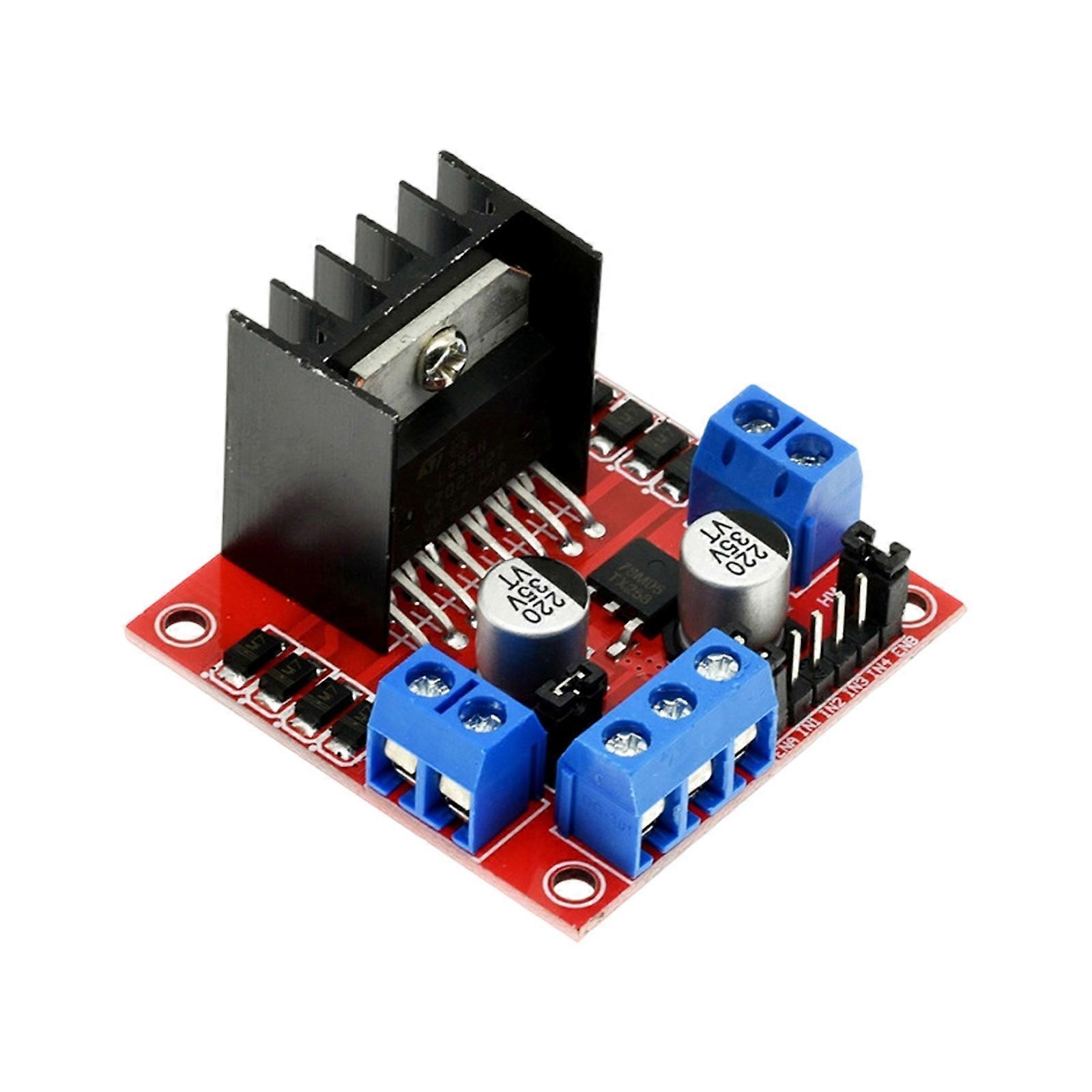 L298N Compatible Motor Driver Board Overheats Protections and Easy Interfaces for Microcontroller Projects Multicolor