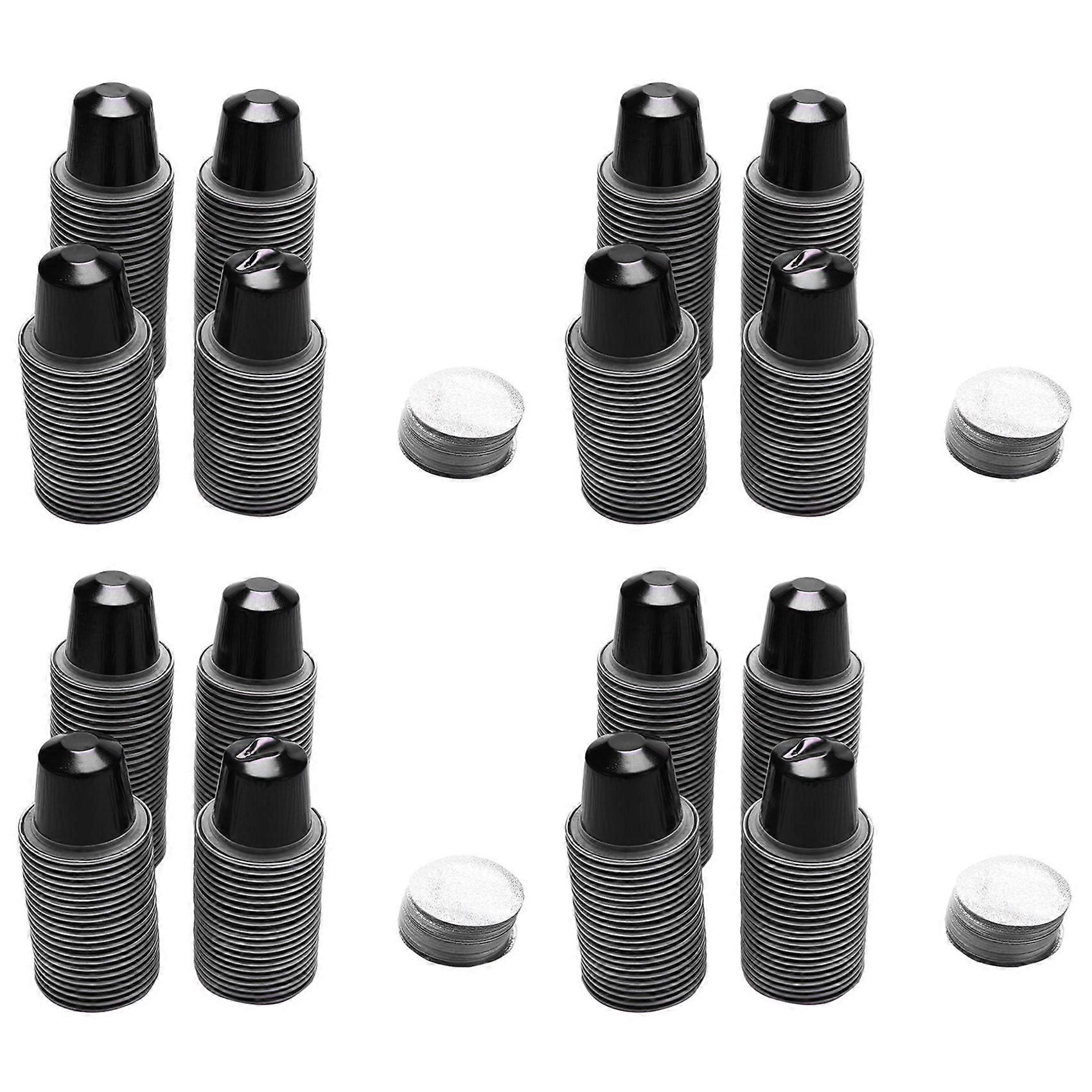400 Sets Refillable Coffee Capsule Cup Disposable Nespresso Pod