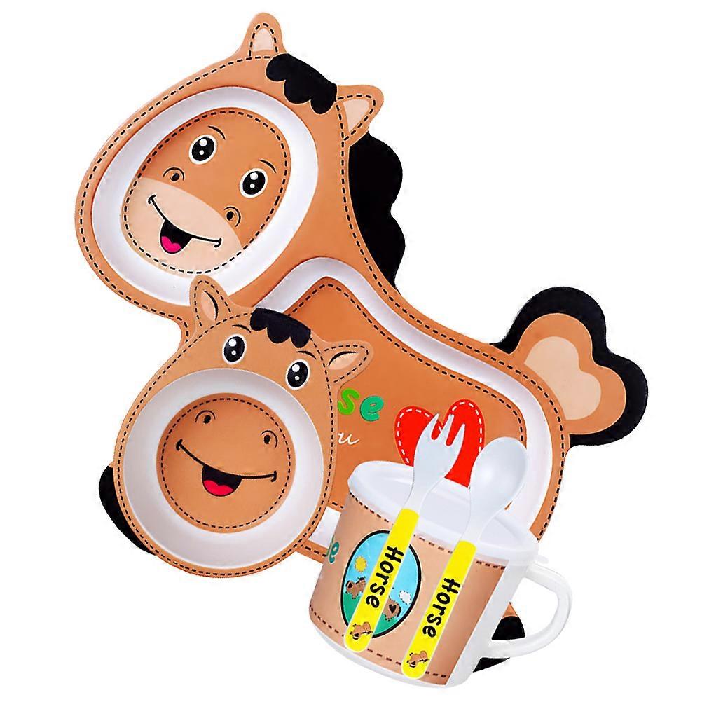 Children's Bamboo Dinnerware Set for Eating Use 1Set