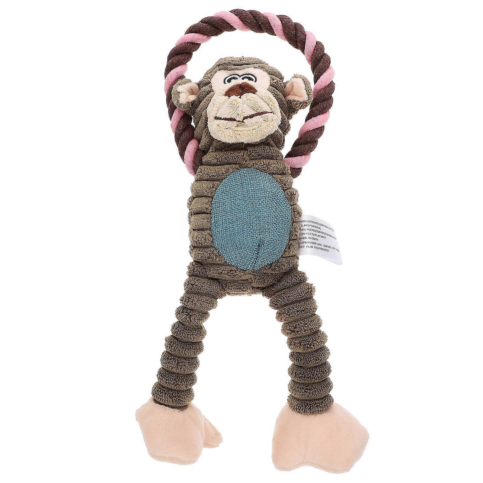 Squeaky Dog Toy Plush Chewing Toy for Teeth Cleaning