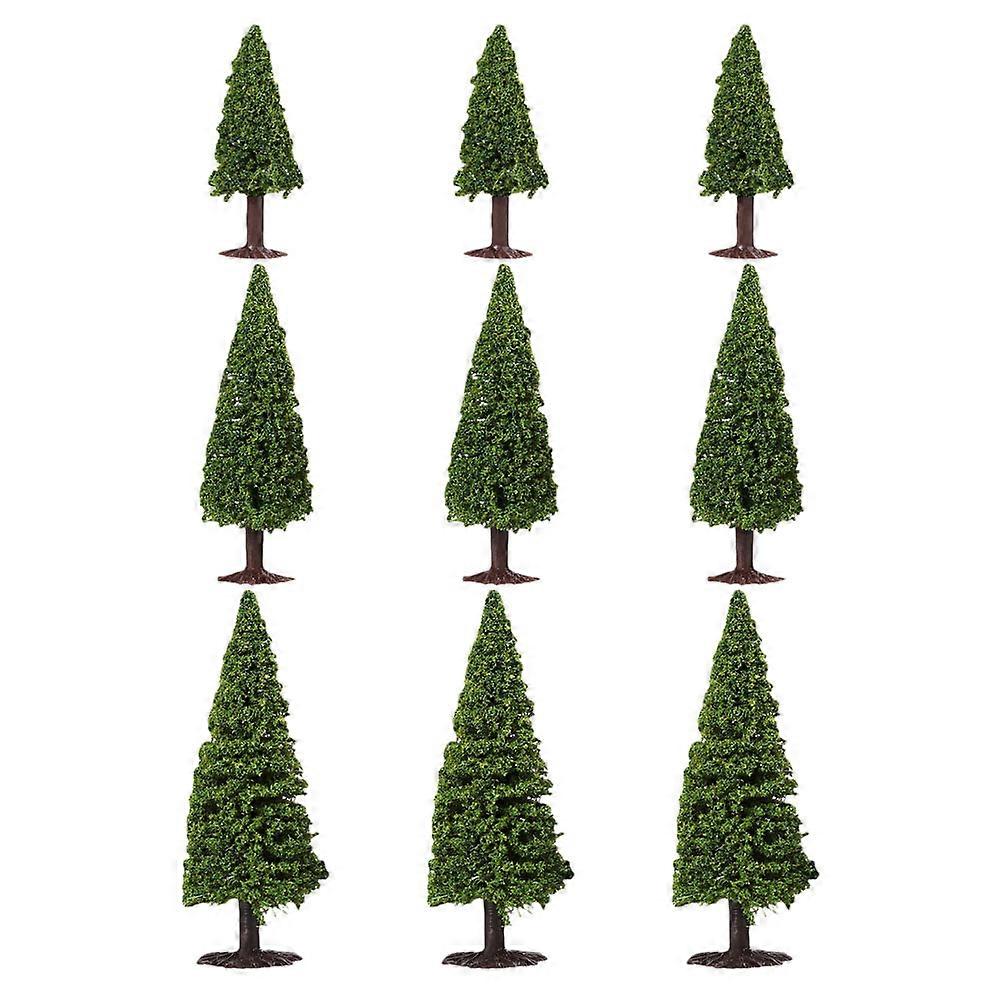 Fake Plants for Train Model Trees with 9Pcs Miniature Tree Set