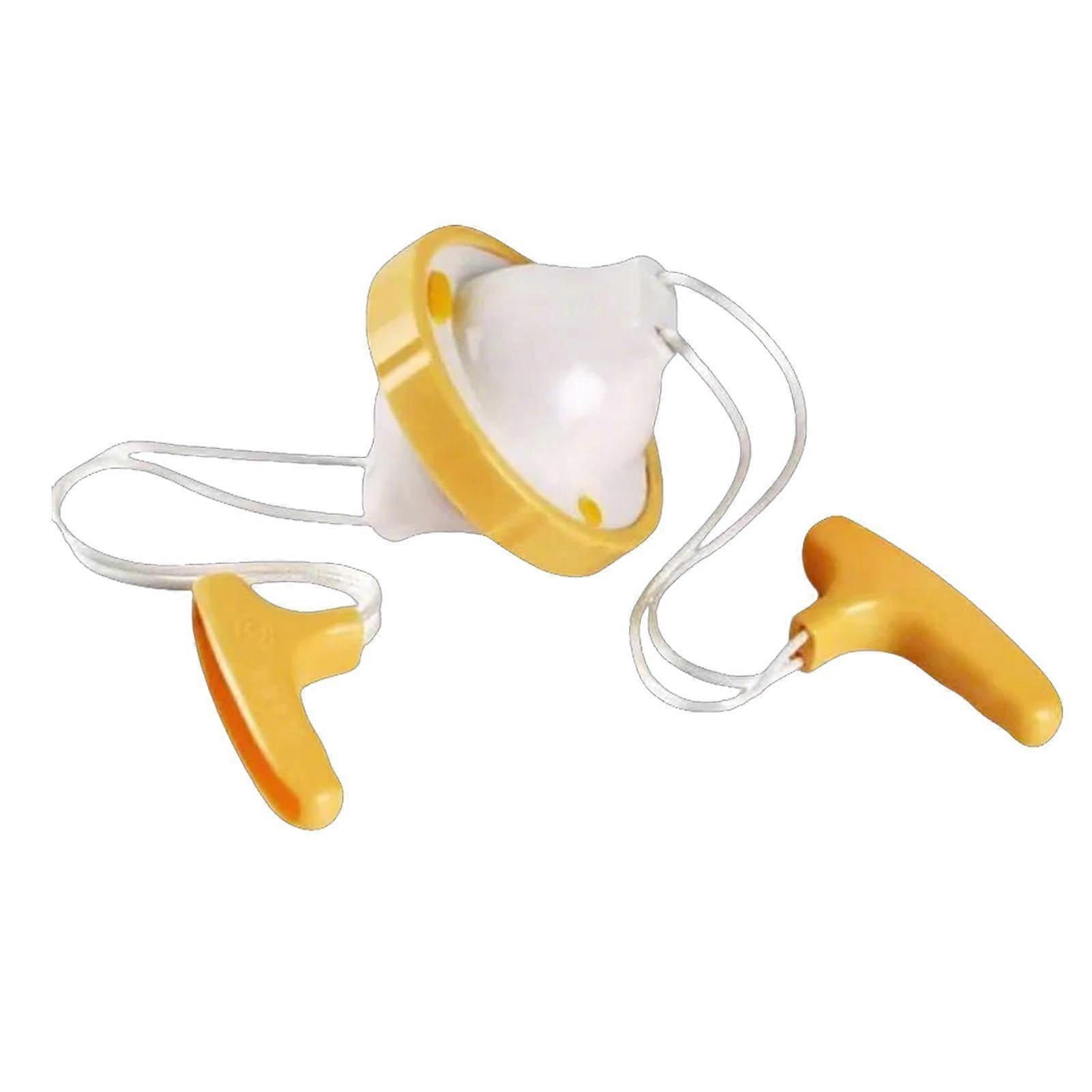 Manual Egg Yolk Mixer with Pull Ropes, Ergonomic Egg Beater for Baking and Cooking