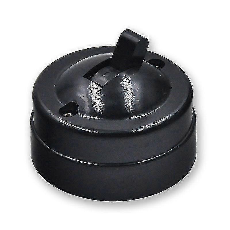 Wuzhou Retro Single-control Switch, Metal And Plastic Round Light Switch Surface Mounted Wall Light Button Old-fashioned Toggle Switch For Home Office