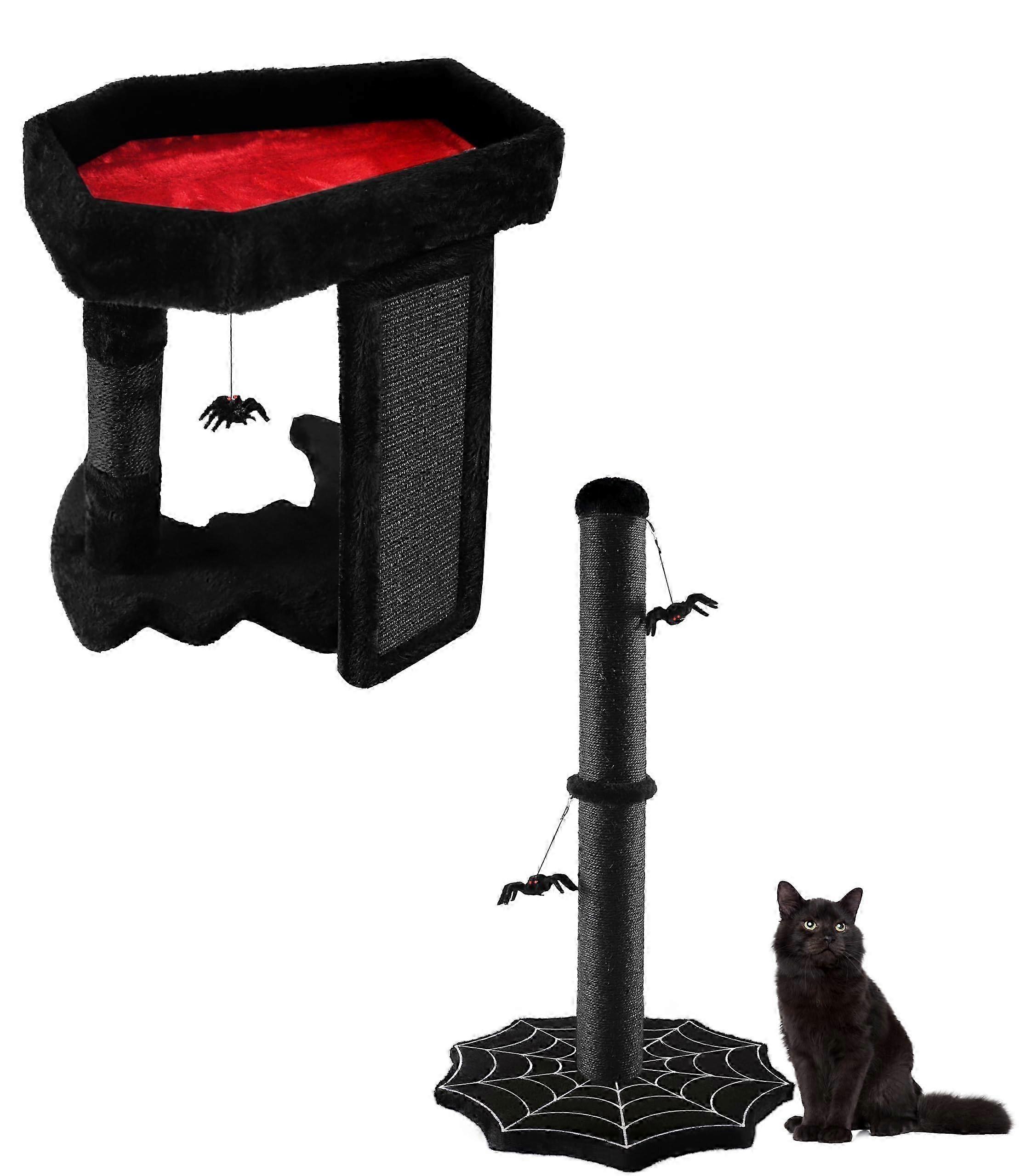 2025 Gothic Cat Scratching Post Large Size for Indoor Cats