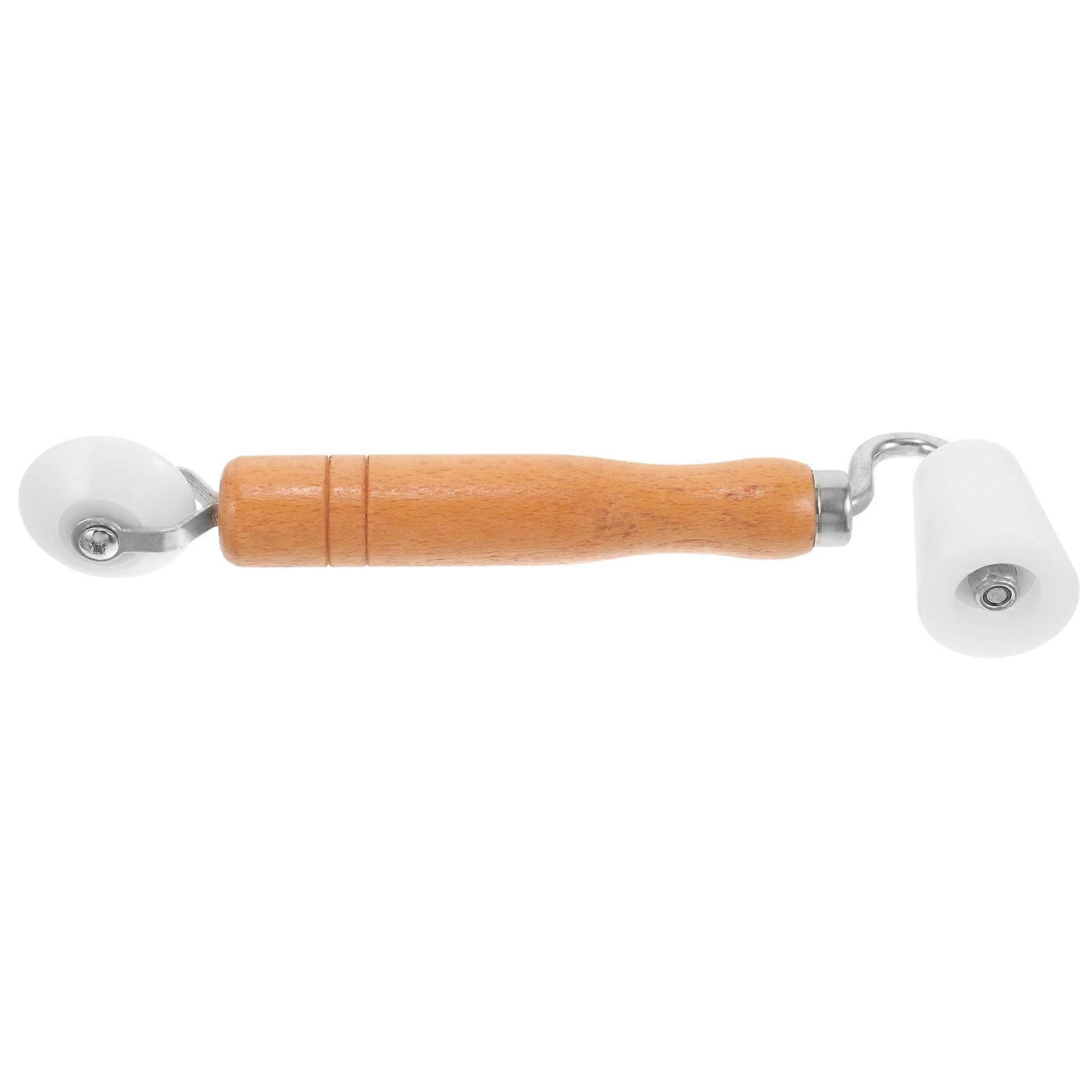Wallpaper Seam Roller with Wood Handle for Smooth Application