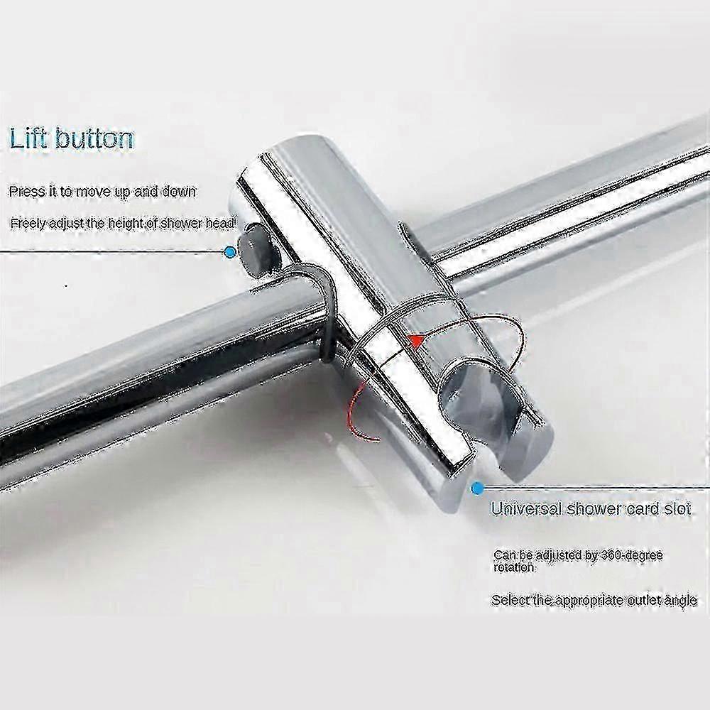 Shower Bracket, Shower Holders Replacement Shower Riser Rail (size:19mm)  Round pipe 25mm