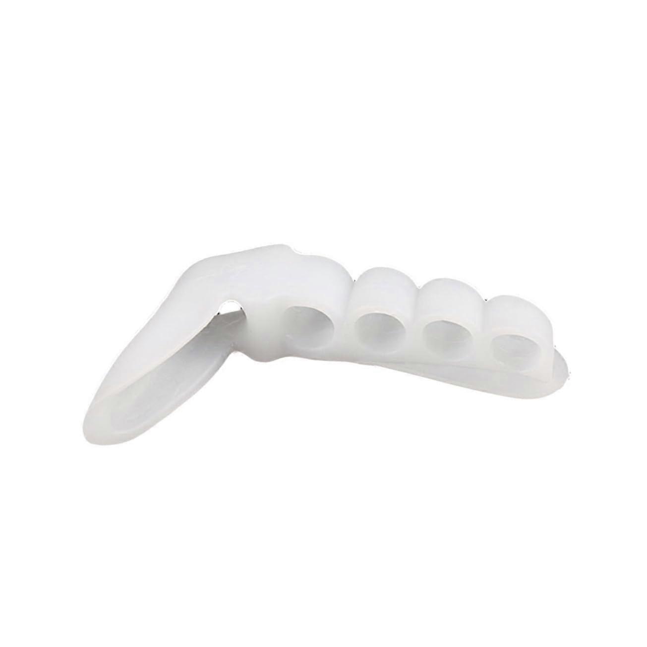 Toe Separators Gel Toe Spacers for Bunion Relief and Hallux Correction White Reusable