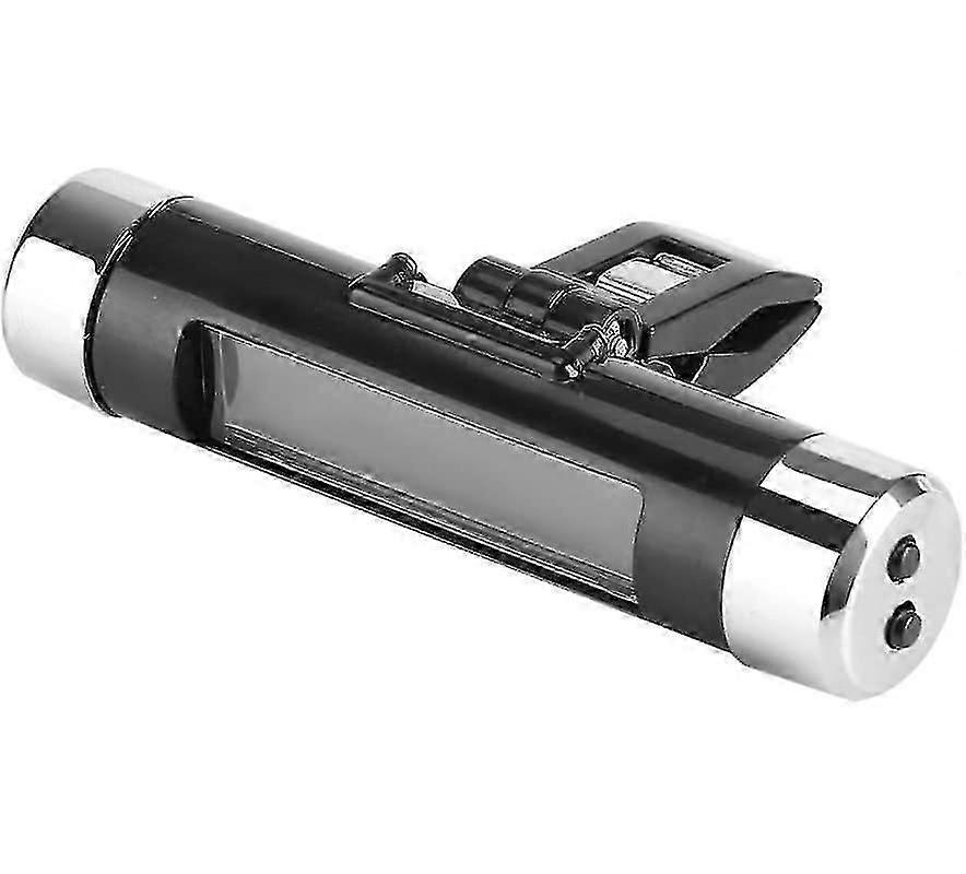 Car Lcd Digital Clip Thermometer Clock Digital Led Car Clock