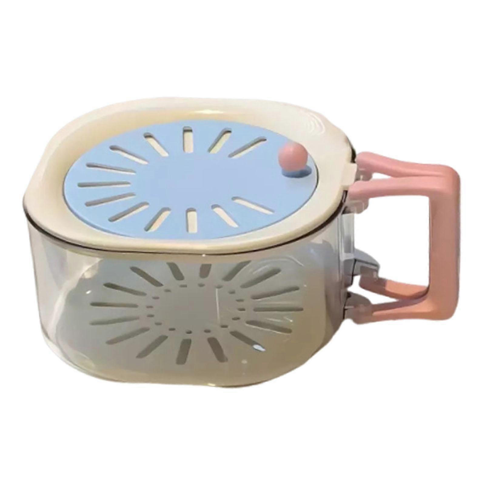 Fruit Drain Basket Foldable Handle Draining Washer